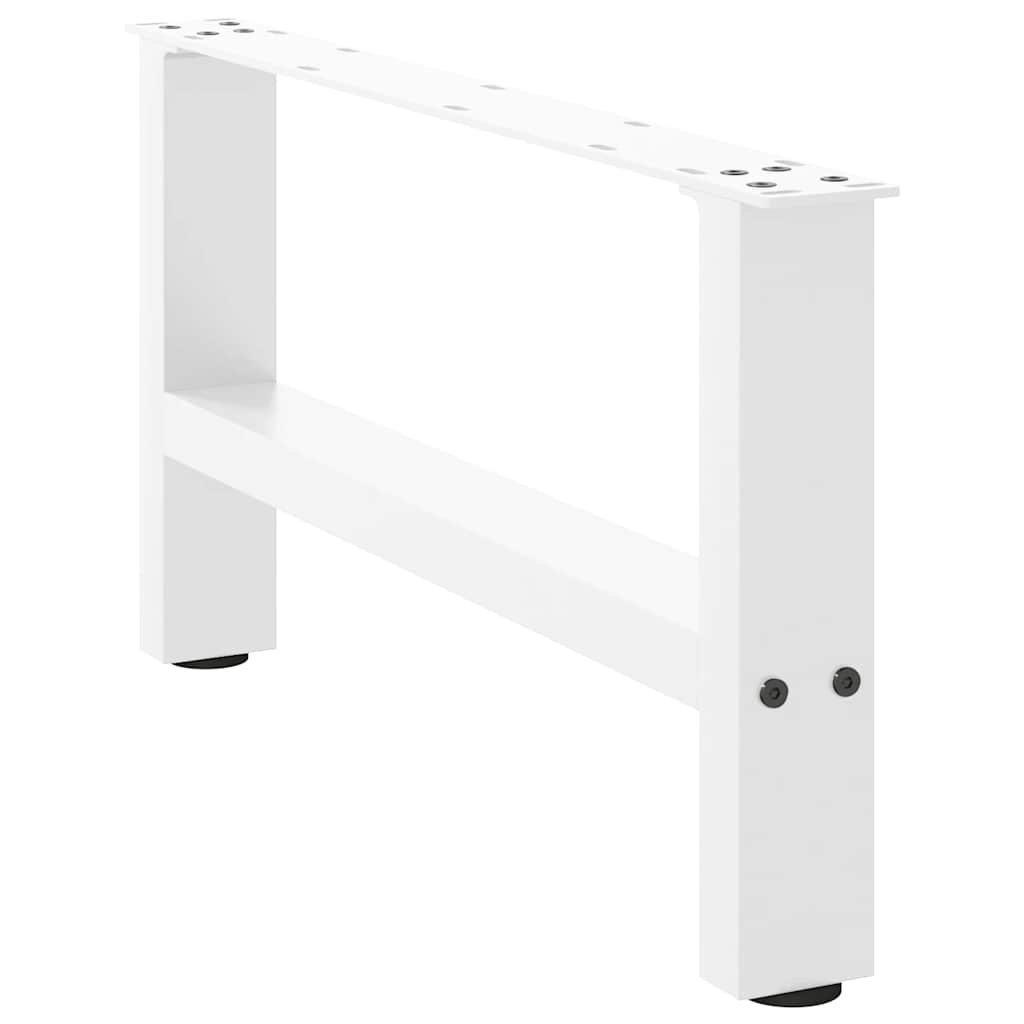 Salontafelpoten 2 st 60x(30-31) cm staal wit is nu te koop bij PeponiXL, paradijselijk wonen!
