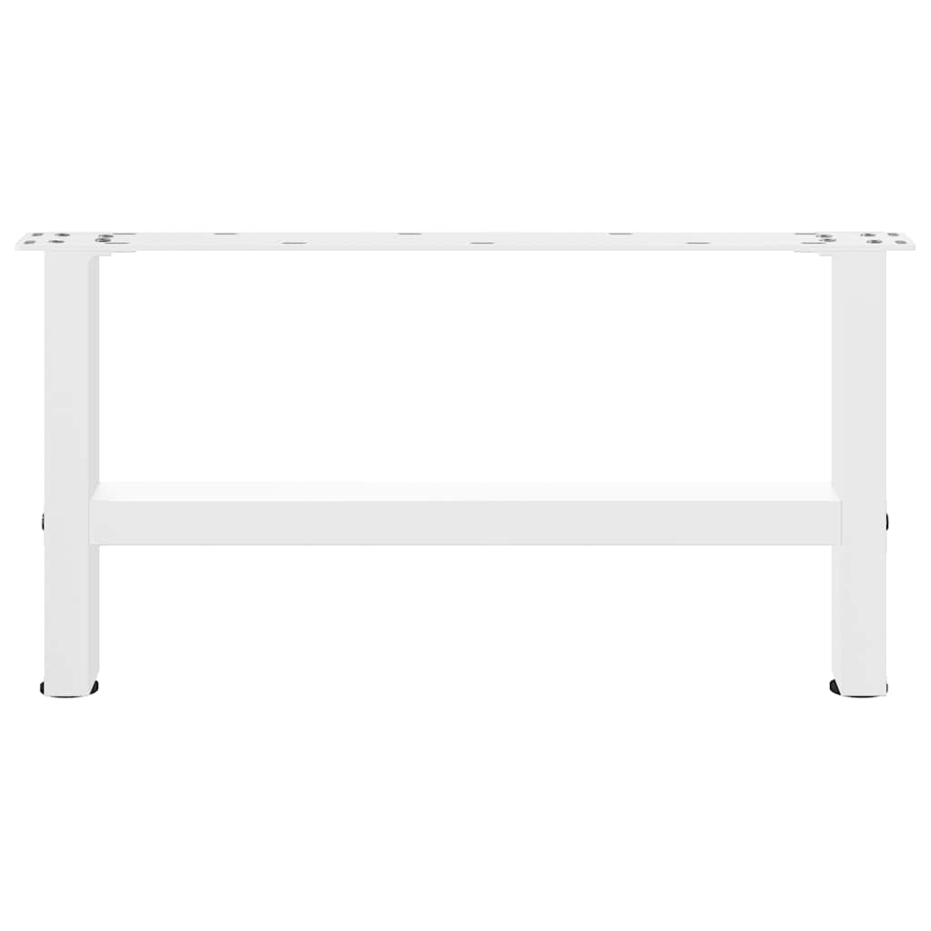 Salontafelpoten 2 st 60x(30-31) cm staal wit is nu te koop bij PeponiXL, paradijselijk wonen!