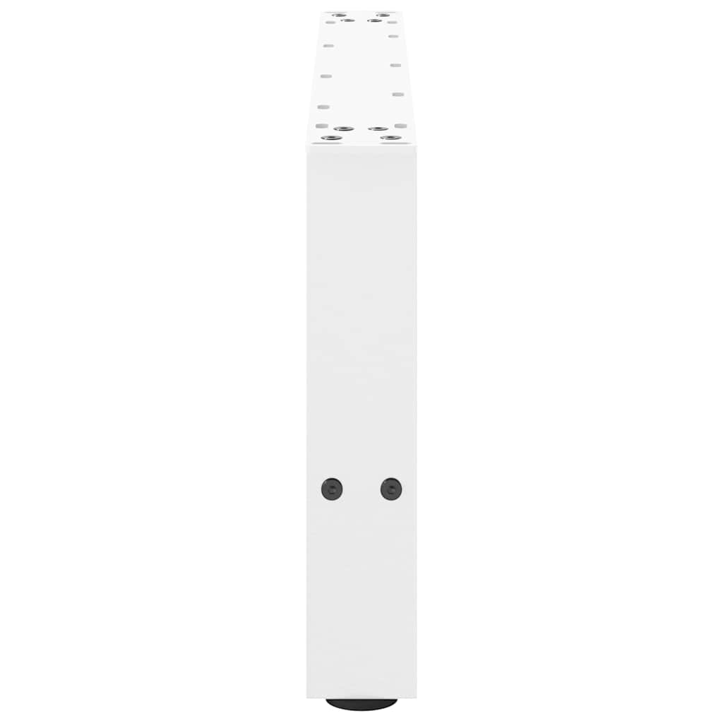 Salontafelpoten 2 st 60x(30-31) cm staal wit is nu te koop bij PeponiXL, paradijselijk wonen!