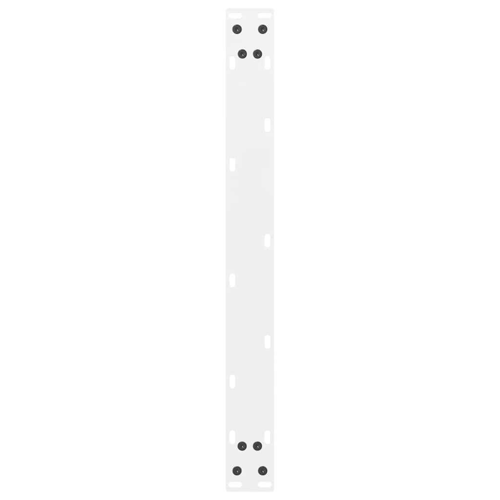 Salontafelpoten 2 st 60x(30-31) cm staal wit is nu te koop bij PeponiXL, paradijselijk wonen!