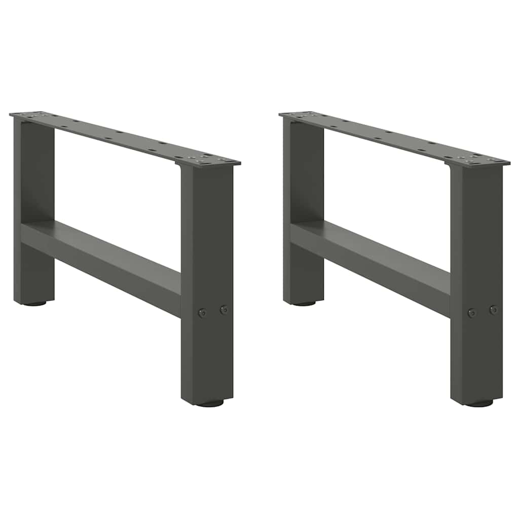 Salontafelpoten 2 st 60x(30-31) cm staal antracietkleurig is nu te koop bij PeponiXL, paradijselijk wonen!