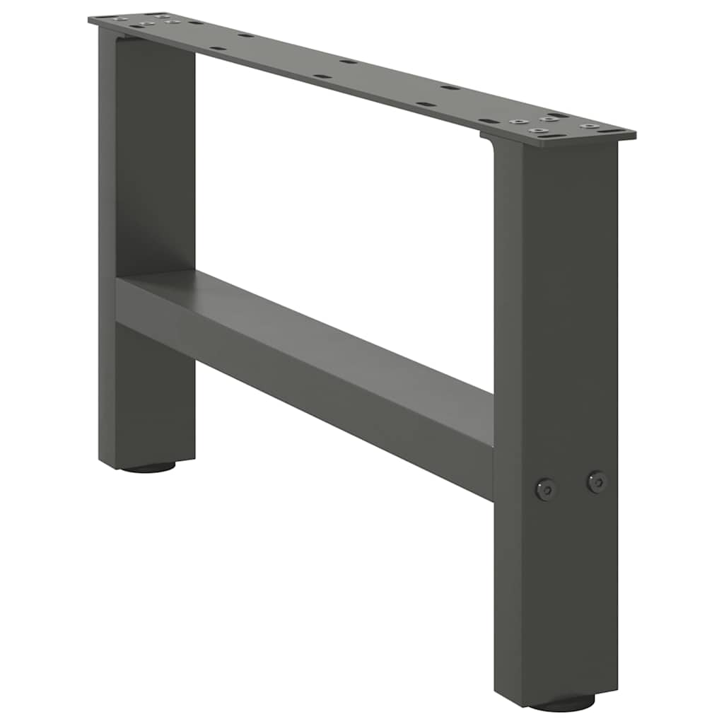 Salontafelpoten 2 st 60x(30-31) cm staal antracietkleurig is nu te koop bij PeponiXL, paradijselijk wonen!