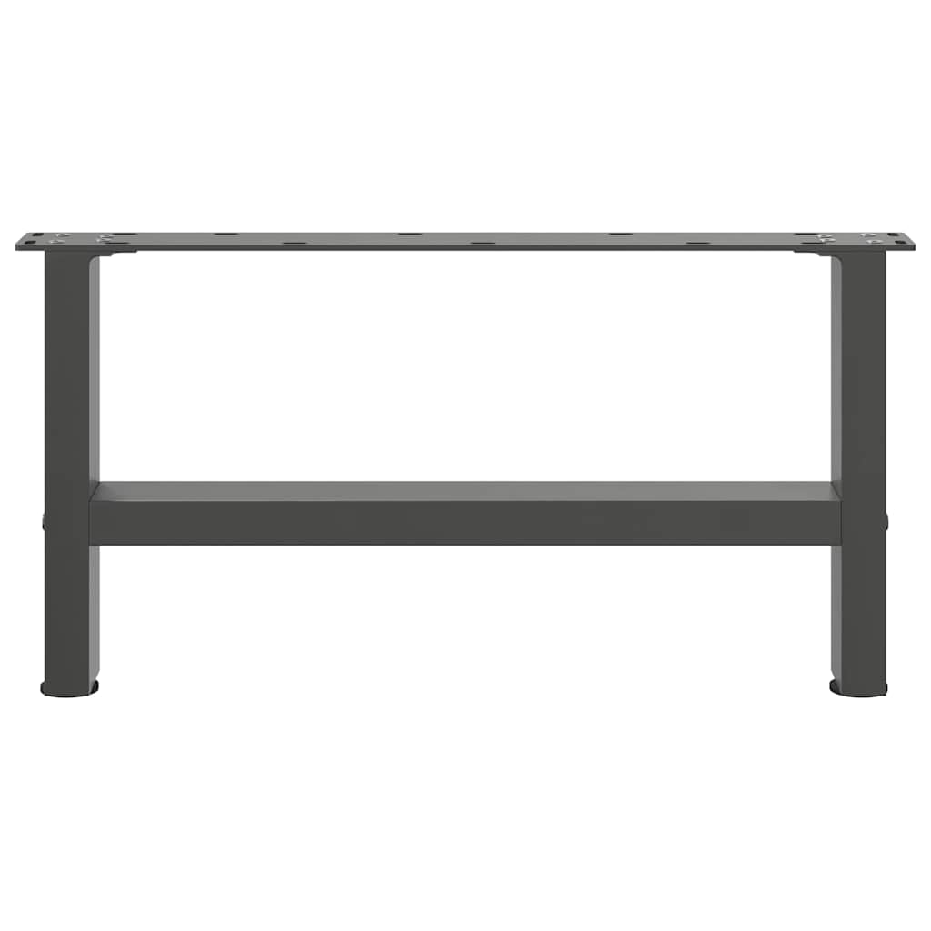 Salontafelpoten 2 st 60x(30-31) cm staal antracietkleurig is nu te koop bij PeponiXL, paradijselijk wonen!