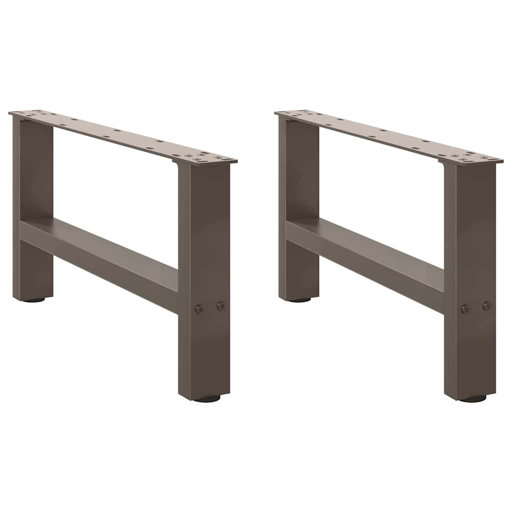 Salontafelpoten naturel staal 2 st 60x(30-31) cm staal is nu te koop bij PeponiXL, paradijselijk wonen!