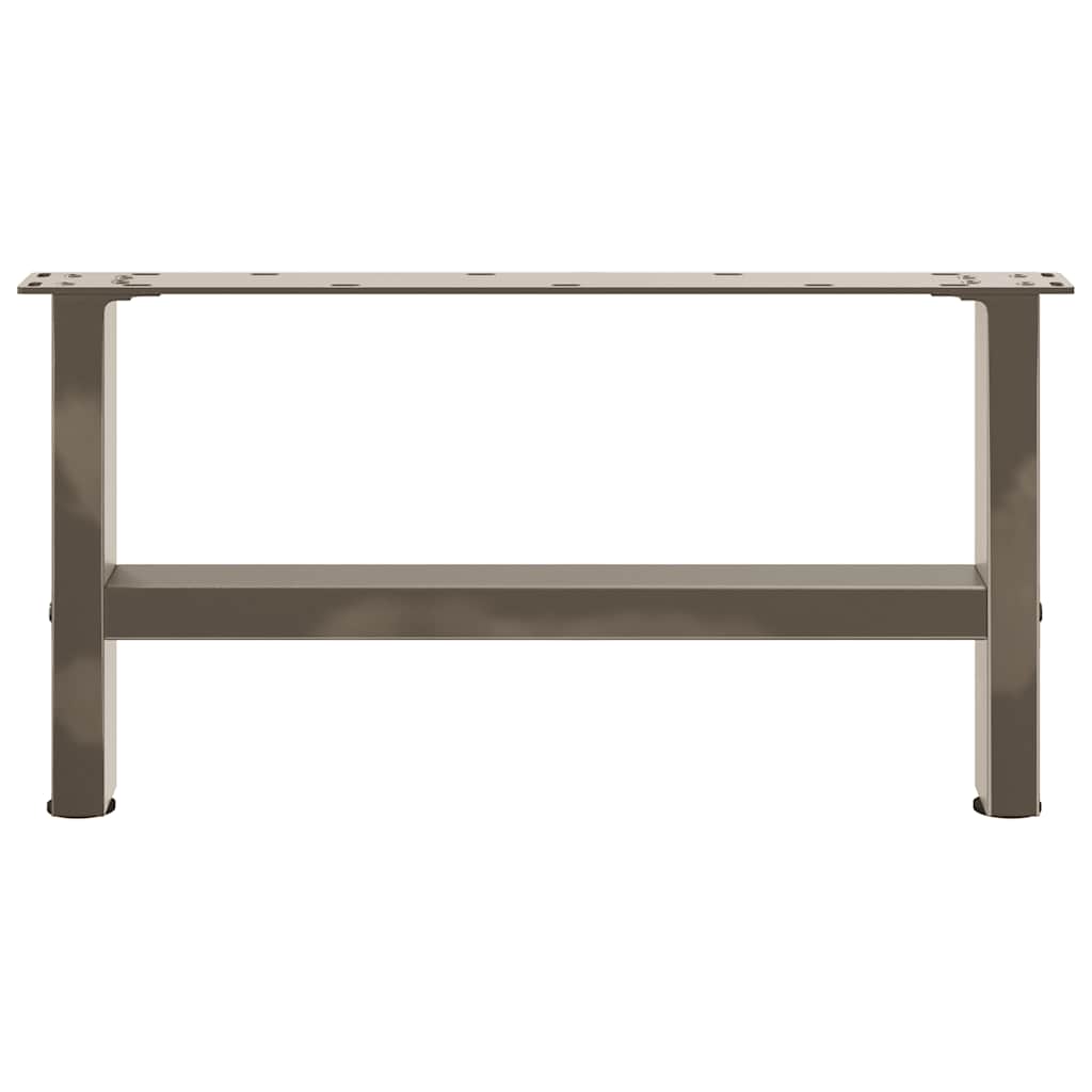 Salontafelpoten naturel staal 2 st 60x(30-31) cm staal is nu te koop bij PeponiXL, paradijselijk wonen!