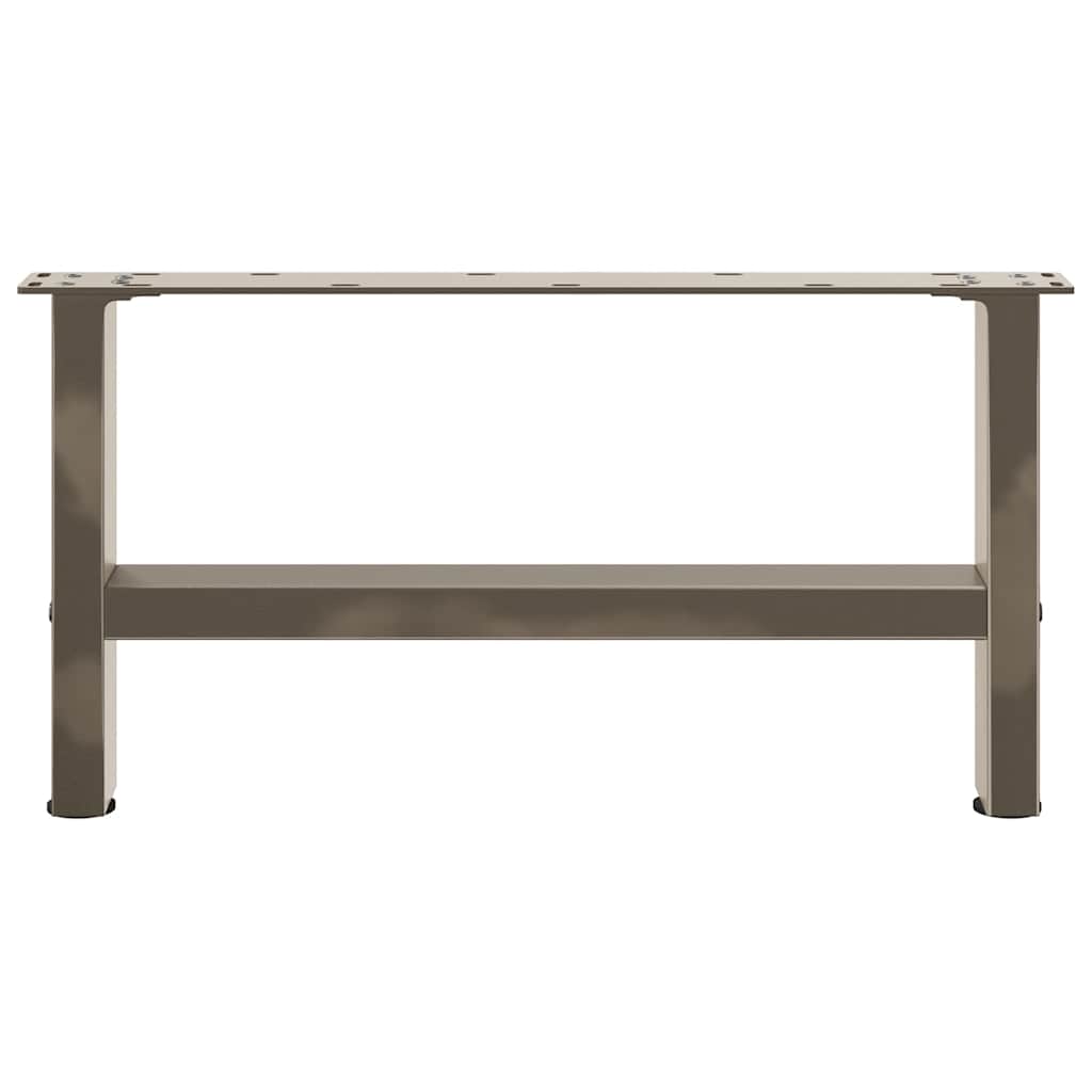 Salontafelpoten naturel staal 2 st 60x(30-31) cm staal is nu te koop bij PeponiXL, paradijselijk wonen!