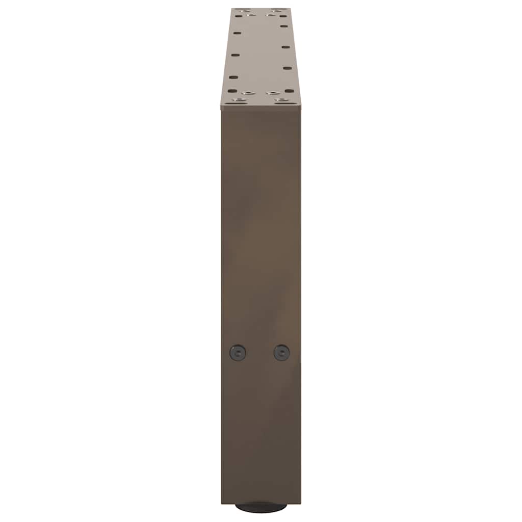 Salontafelpoten naturel staal 2 st 60x(30-31) cm staal is nu te koop bij PeponiXL, paradijselijk wonen!