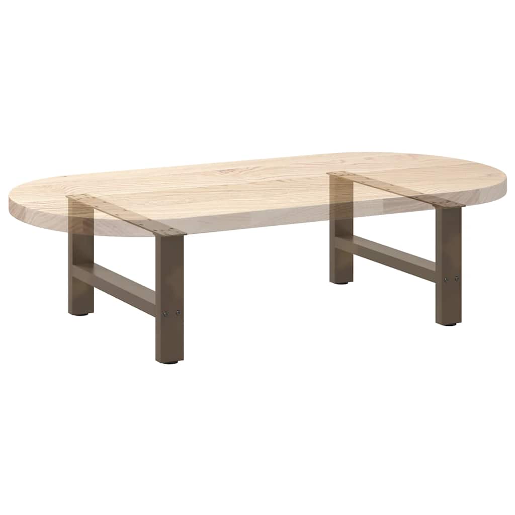 Salontafelpoten naturel staal 2 st 60x(30-31) cm staal is nu te koop bij PeponiXL, paradijselijk wonen!
