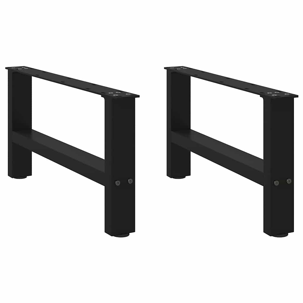 Salontafelpoten 2 st 70x(30-31) cm staal zwart is nu te koop bij PeponiXL, paradijselijk wonen!
