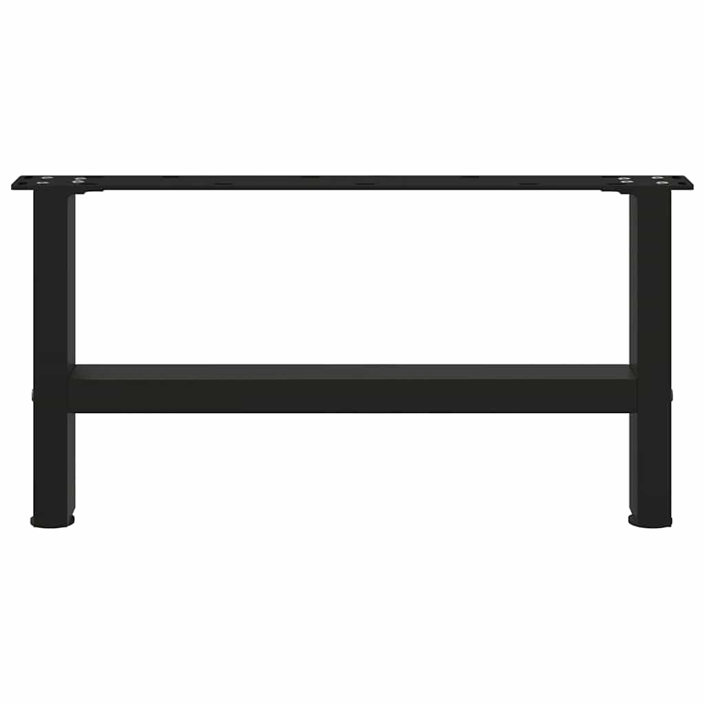 Salontafelpoten 2 st 70x(30-31) cm staal zwart is nu te koop bij PeponiXL, paradijselijk wonen!