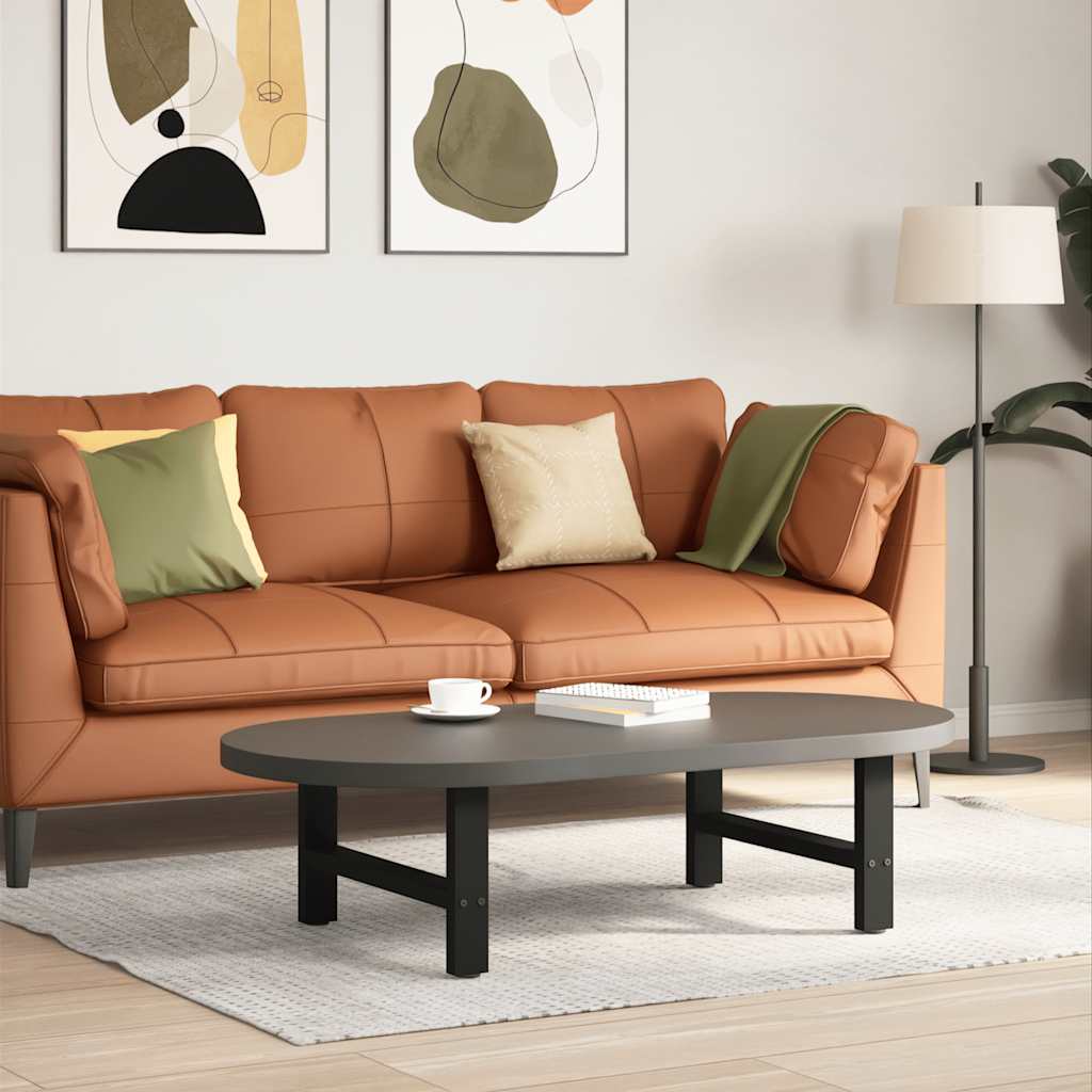 Salontafelpoten 2 st 70x(30-31) cm staal zwart is nu te koop bij PeponiXL, paradijselijk wonen!