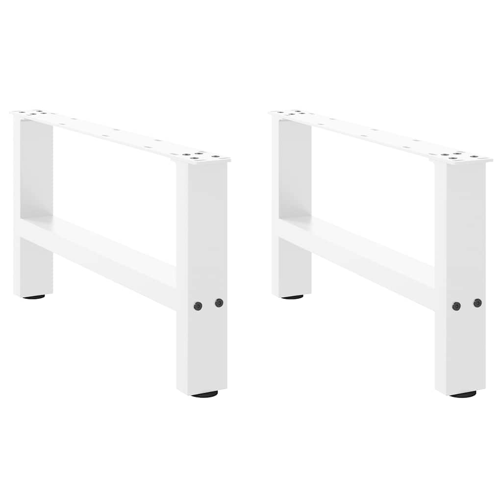 Salontafelpoten 2 st 70x(30-31) cm staal wit is nu te koop bij PeponiXL, paradijselijk wonen!
