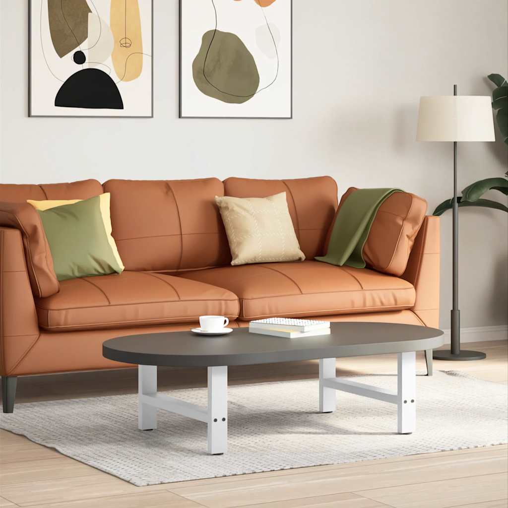 Salontafelpoten 2 st 70x(30-31) cm staal wit is nu te koop bij PeponiXL, paradijselijk wonen!