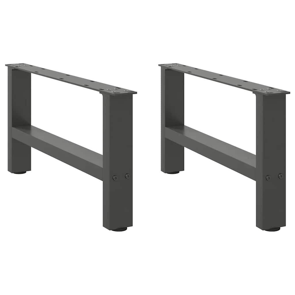Salontafelpoten 2 st 70x(30-31) cm staal antracietkleurig is nu te koop bij PeponiXL, paradijselijk wonen!