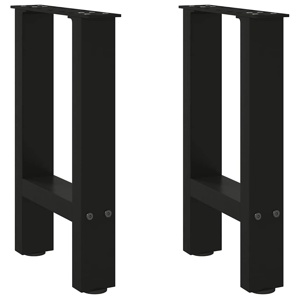 Salontafelpoten 2 st 28x(42-43) cm staal zwart is nu te koop bij PeponiXL, paradijselijk wonen!