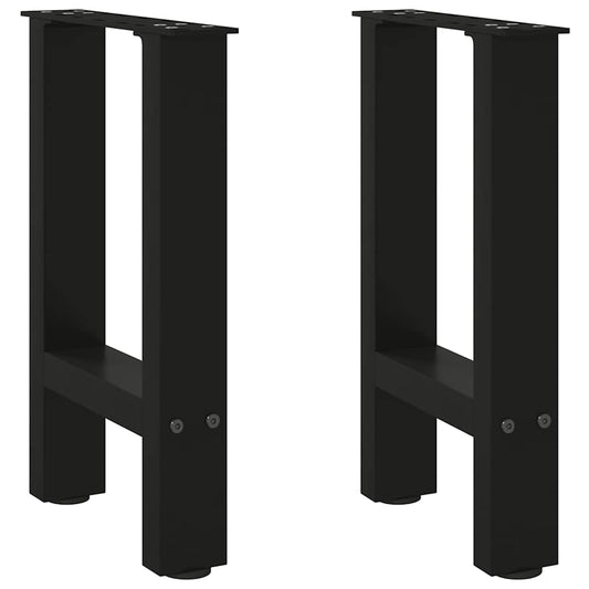 Salontafelpoten 2 st 28x(42-43) cm staal zwart is nu te koop bij PeponiXL, paradijselijk wonen!