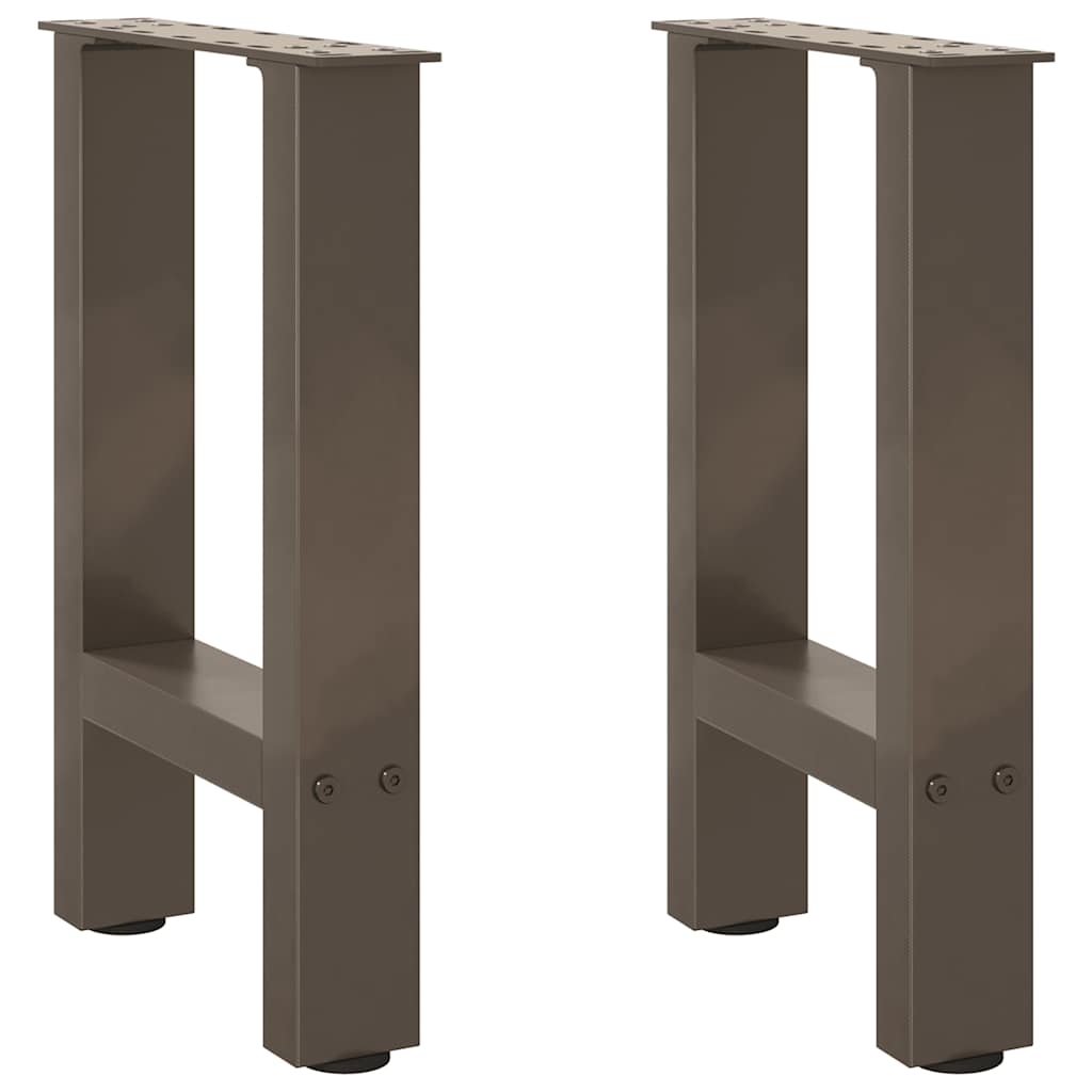 Salontafelpoten 2 st 28x(42-43) cm staal naturel is nu te koop bij PeponiXL, paradijselijk wonen!