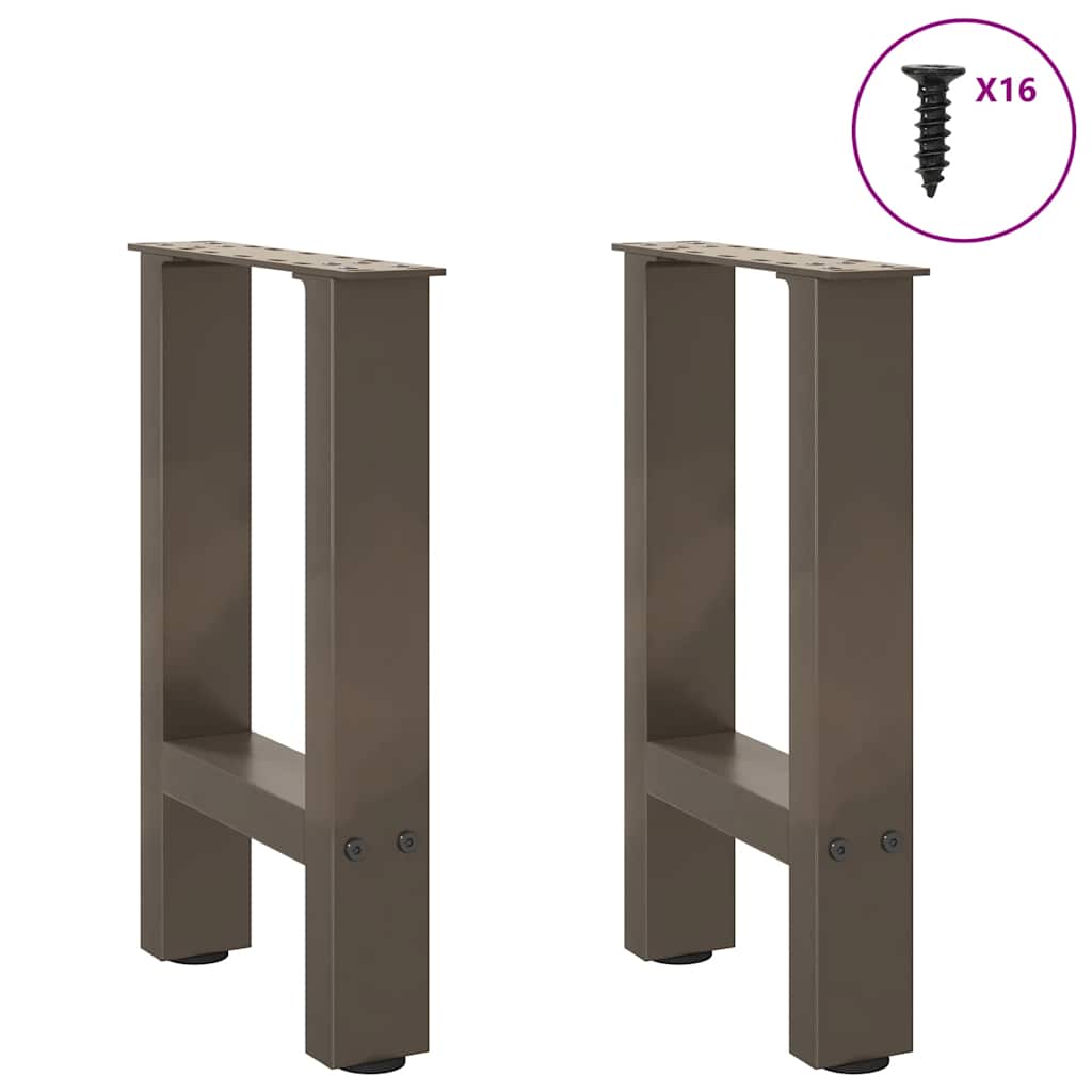 Salontafelpoten 2 st 28x(42-43) cm staal naturel is nu te koop bij PeponiXL, paradijselijk wonen!