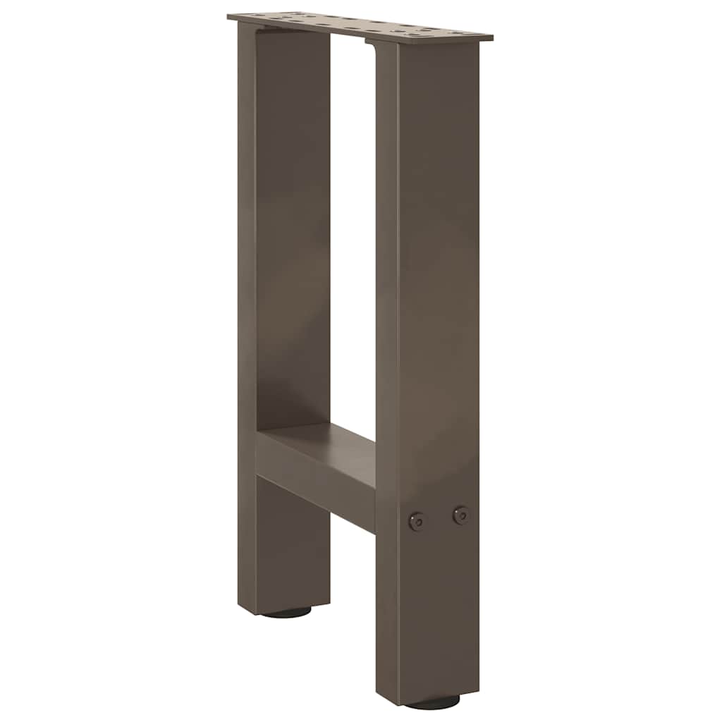 Salontafelpoten 2 st 28x(42-43) cm staal naturel is nu te koop bij PeponiXL, paradijselijk wonen!