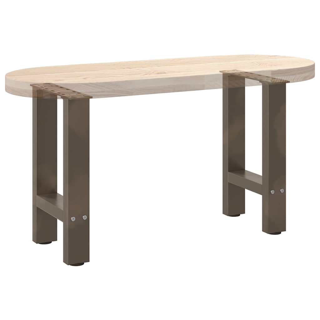 Salontafelpoten 2 st 28x(42-43) cm staal naturel is nu te koop bij PeponiXL, paradijselijk wonen!