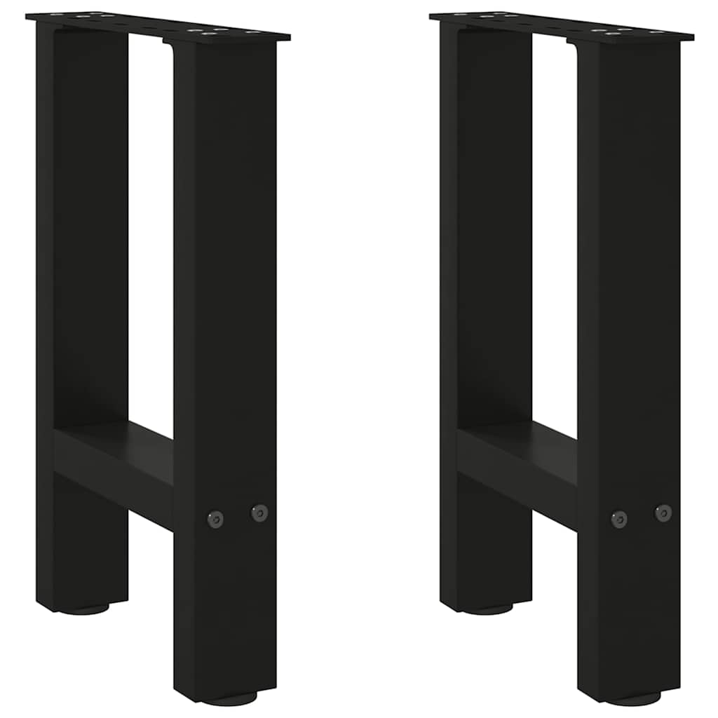 Salontafelpoten 2 st 38x(42-43) cm staal zwart is nu te koop bij PeponiXL, paradijselijk wonen!