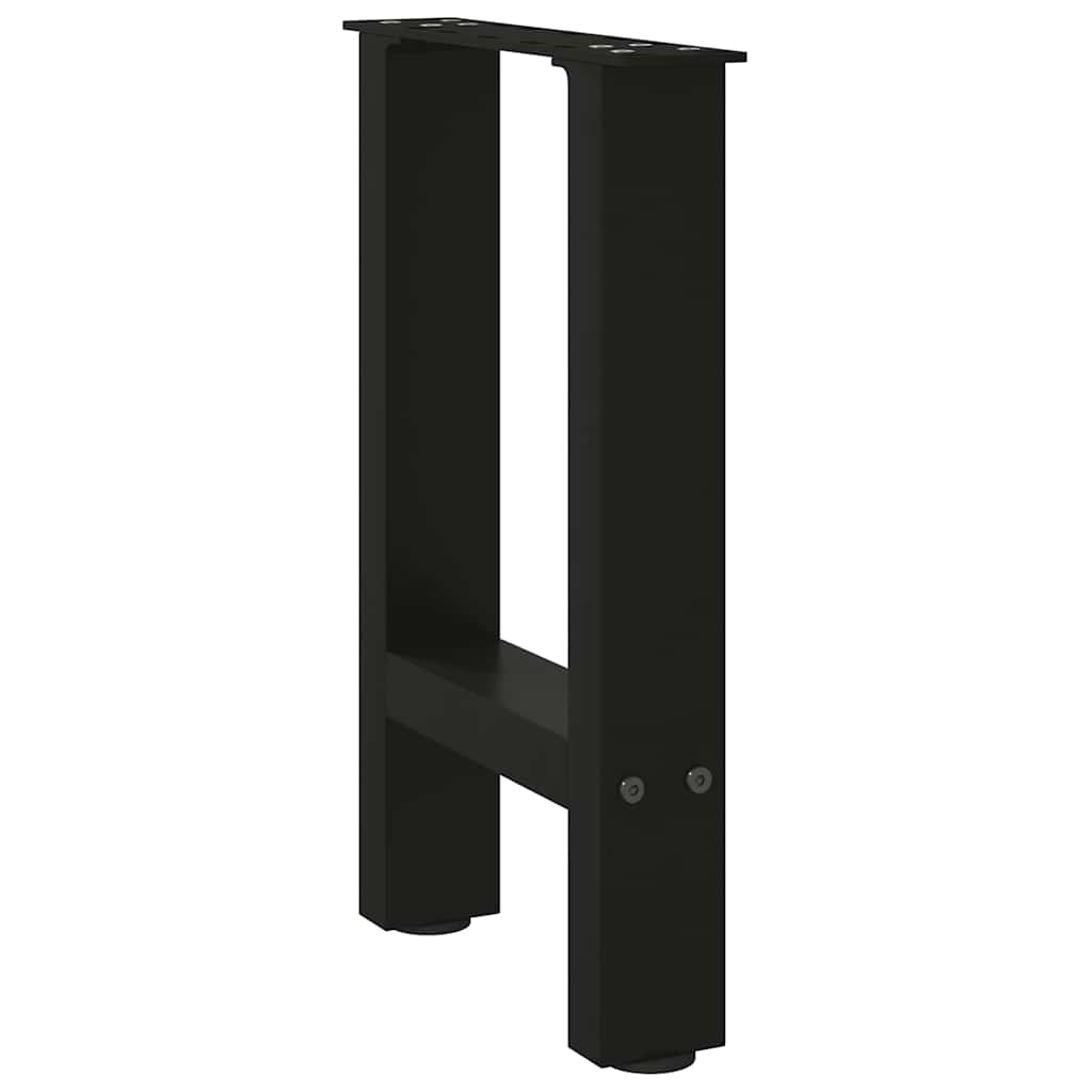 Salontafelpoten 2 st 38x(42-43) cm staal zwart is nu te koop bij PeponiXL, paradijselijk wonen!