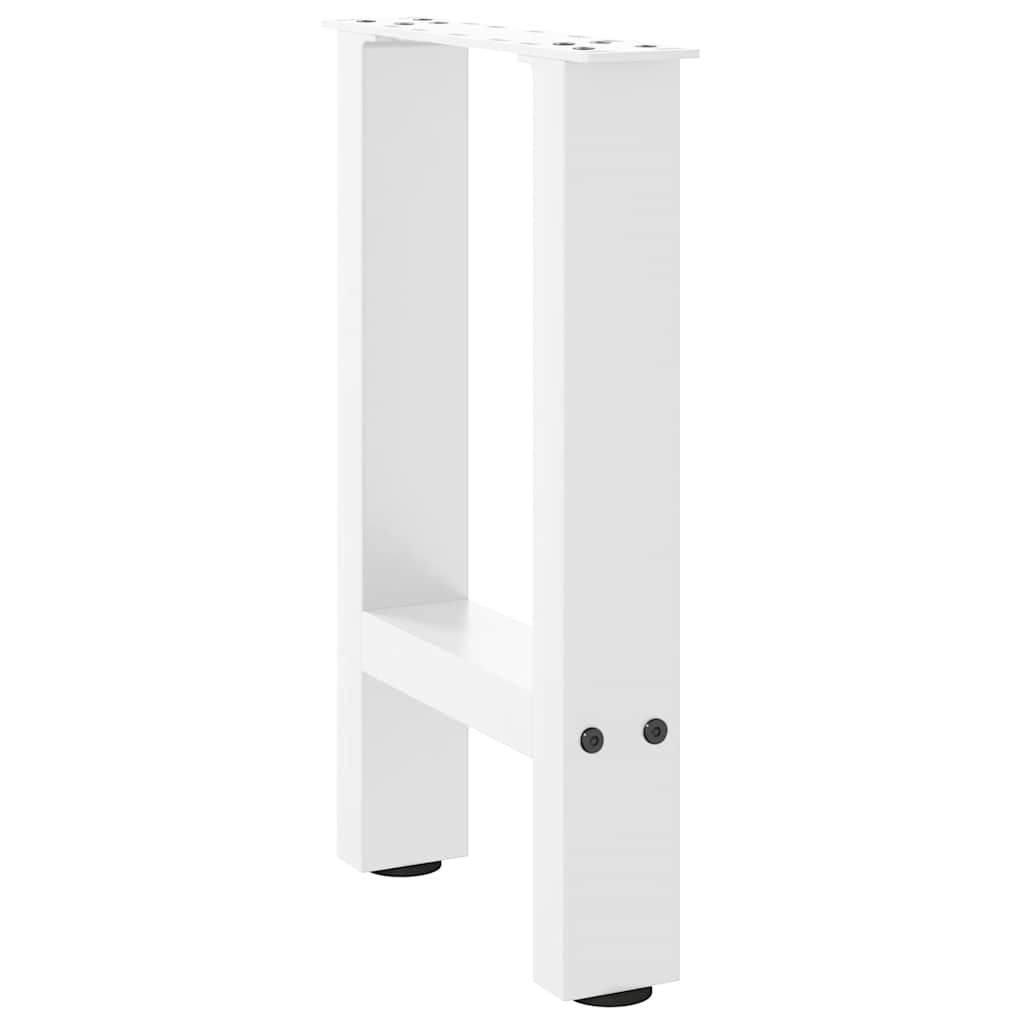 Salontafelpoten 2 st 38x(42-43) cm staal wit is nu te koop bij PeponiXL, paradijselijk wonen!