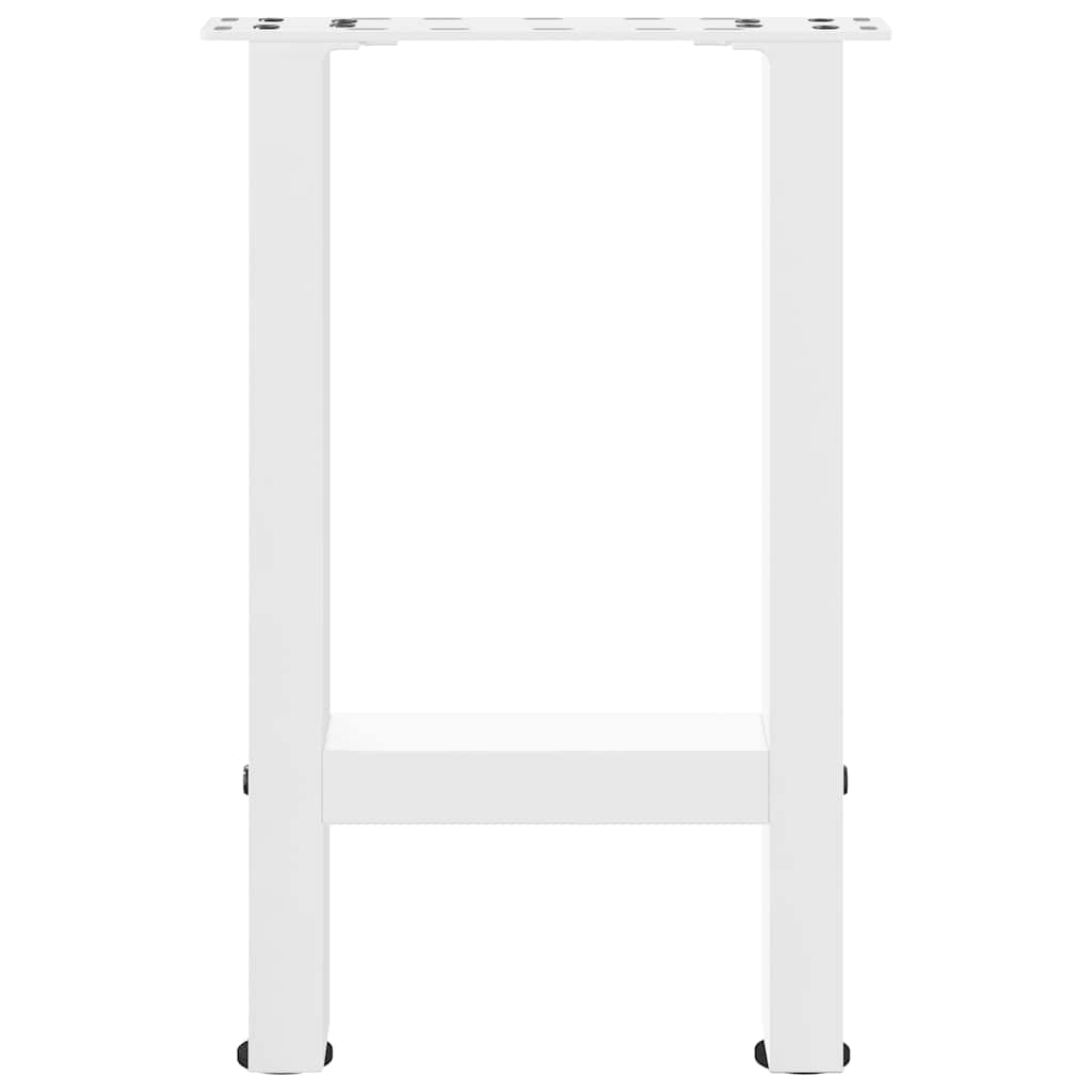 Salontafelpoten 2 st 38x(42-43) cm staal wit is nu te koop bij PeponiXL, paradijselijk wonen!