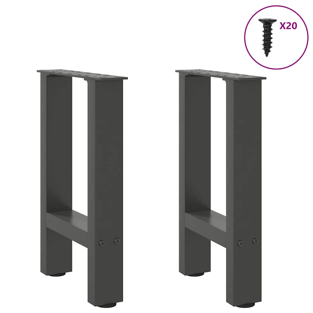 Salontafelpoten 2 st 38x(42-43) cm staal antraciet is nu te koop bij PeponiXL, paradijselijk wonen!