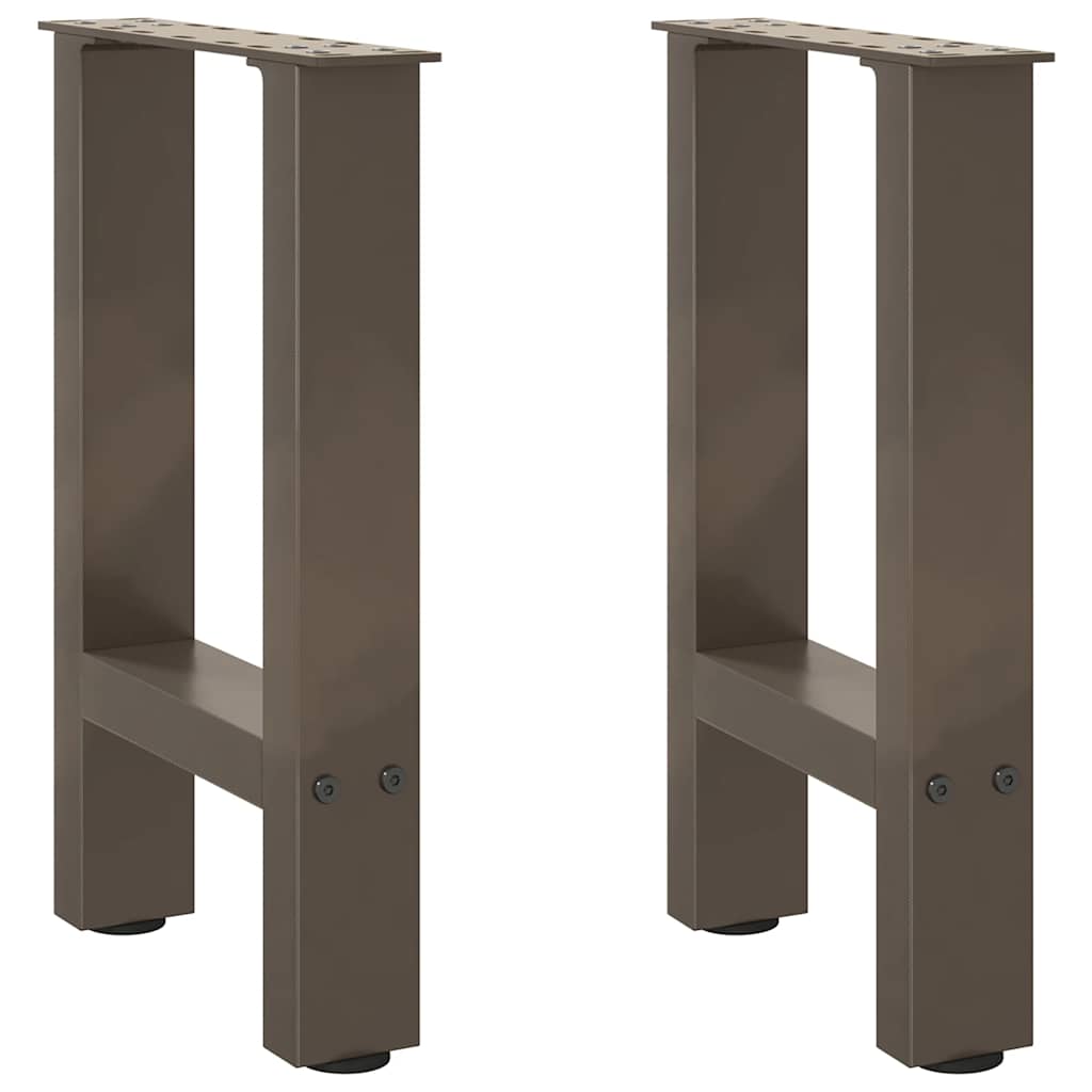 Salontafelpoten 2 st 38x(42-43) cm staal naturel is nu te koop bij PeponiXL, paradijselijk wonen!