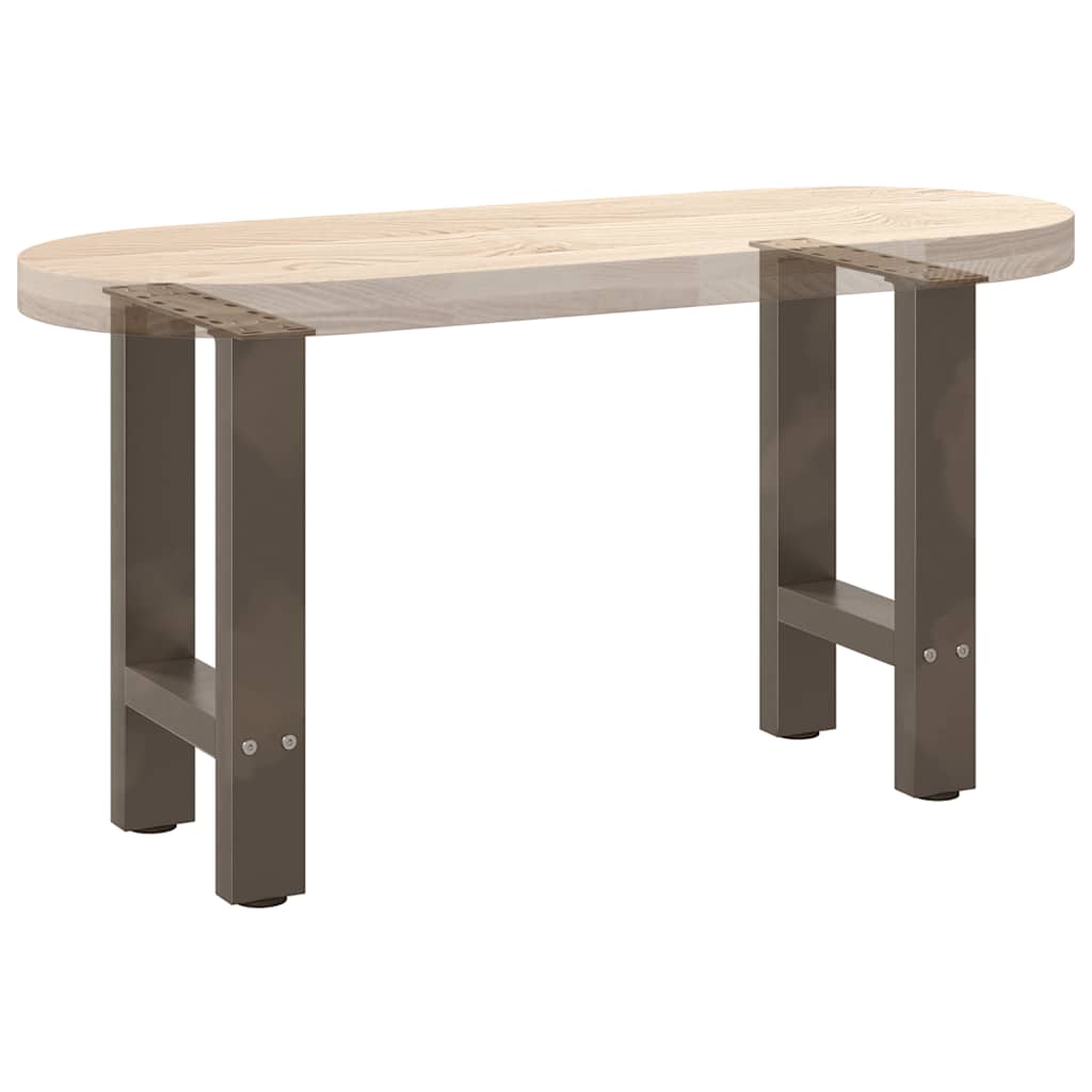 Salontafelpoten 2 st 38x(42-43) cm staal naturel is nu te koop bij PeponiXL, paradijselijk wonen!