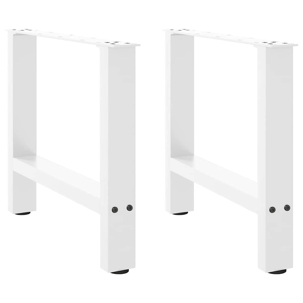 Salontafelpoten 2 st 50x(42-43) cm staal wit is nu te koop bij PeponiXL, paradijselijk wonen!
