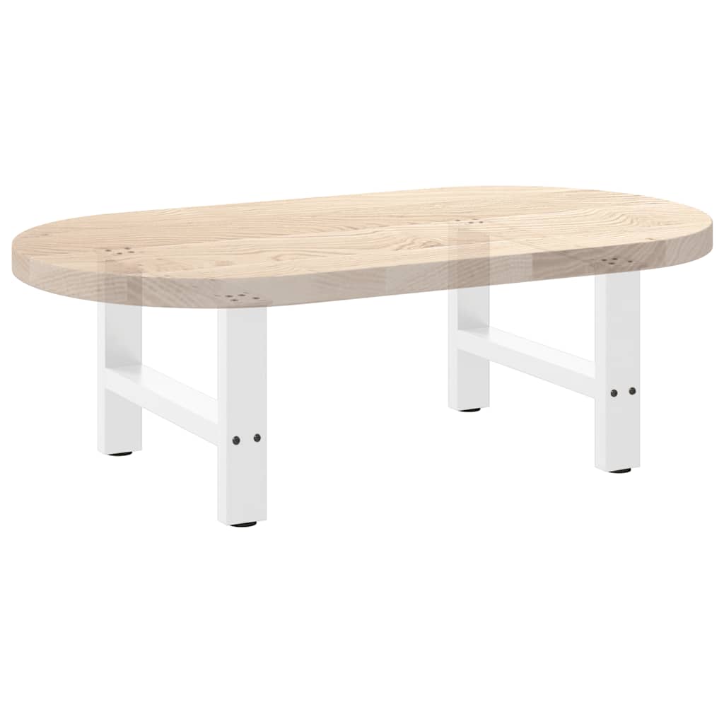 Salontafelpoten 2 st 50x(42-43) cm staal wit is nu te koop bij PeponiXL, paradijselijk wonen!