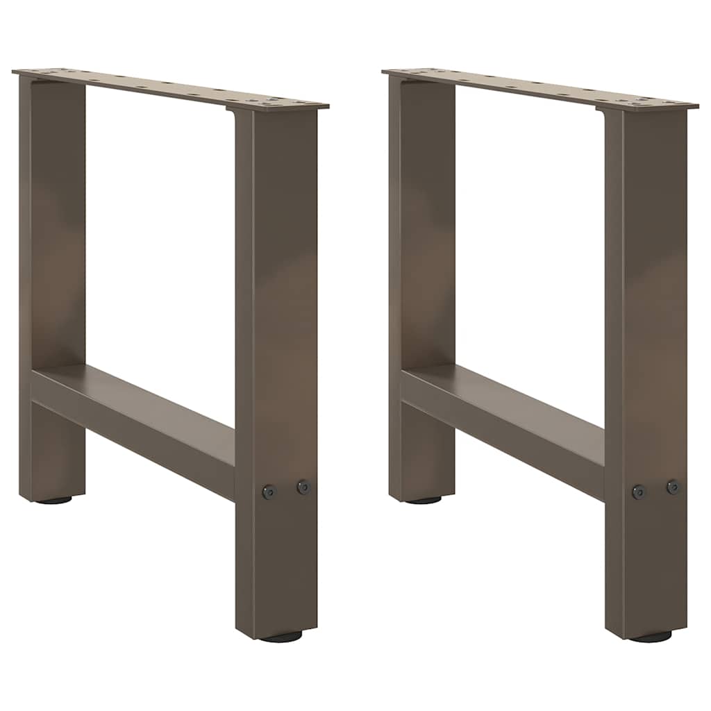 Salontafelpoten 2 st 50x(42-43) cm staal naturel is nu te koop bij PeponiXL, paradijselijk wonen!