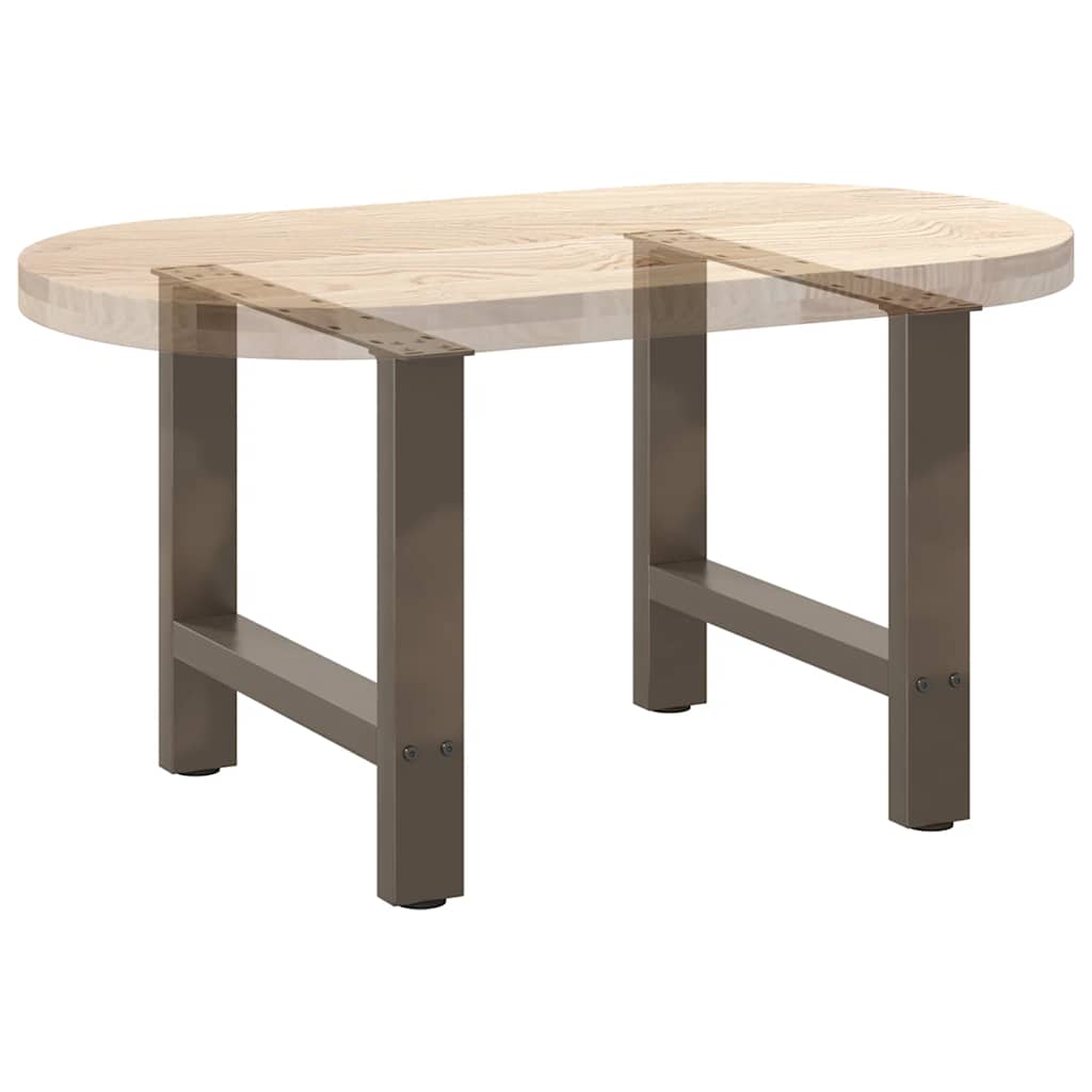 Salontafelpoten 2 st 50x(42-43) cm staal naturel is nu te koop bij PeponiXL, paradijselijk wonen!