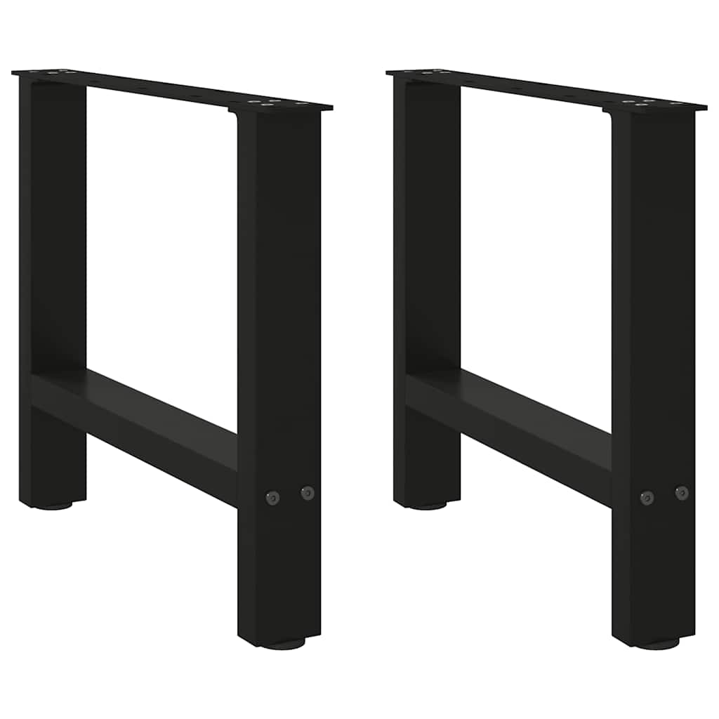 Salontafelpoten 2 st 60x(42-43) cm staal zwart is nu te koop bij PeponiXL, paradijselijk wonen!