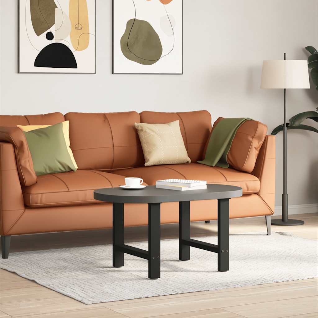 Salontafelpoten 2 st 60x(42-43) cm staal zwart is nu te koop bij PeponiXL, paradijselijk wonen!