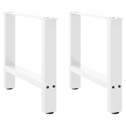 Salontafelpoten 2 st 60x(42-43) cm staal wit is nu te koop bij PeponiXL, paradijselijk wonen!