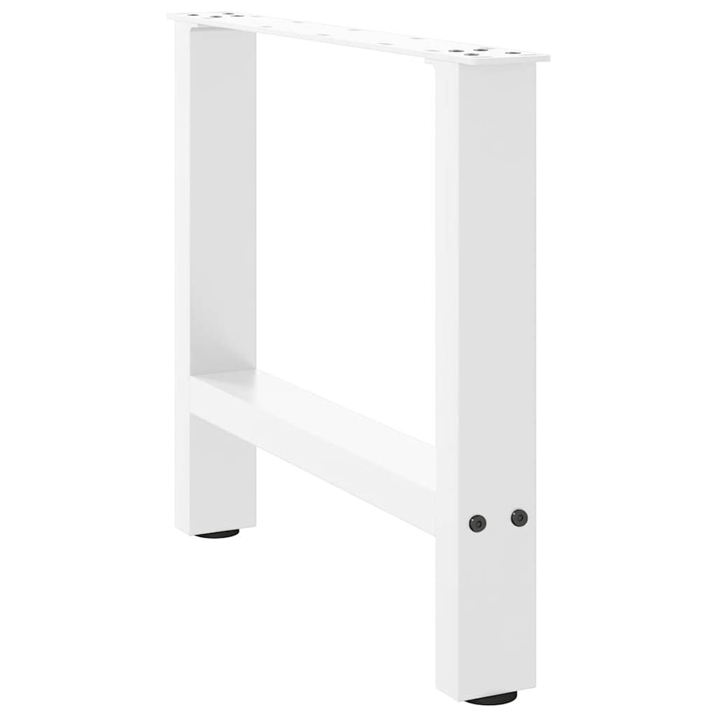 Salontafelpoten 2 st 60x(42-43) cm staal wit is nu te koop bij PeponiXL, paradijselijk wonen!