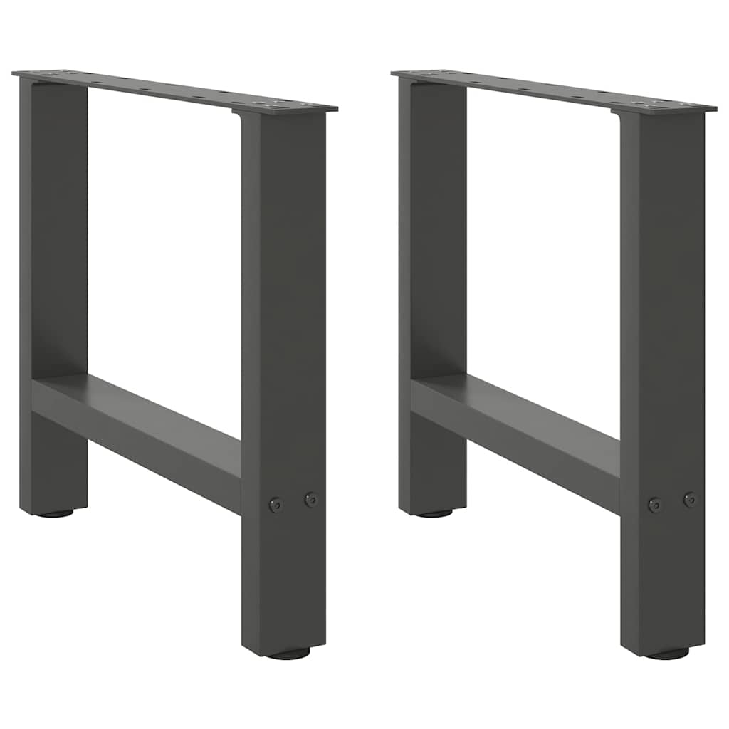Salontafelpoten 2 st 60x(42-43) cm staal antraciet is nu te koop bij PeponiXL, paradijselijk wonen!