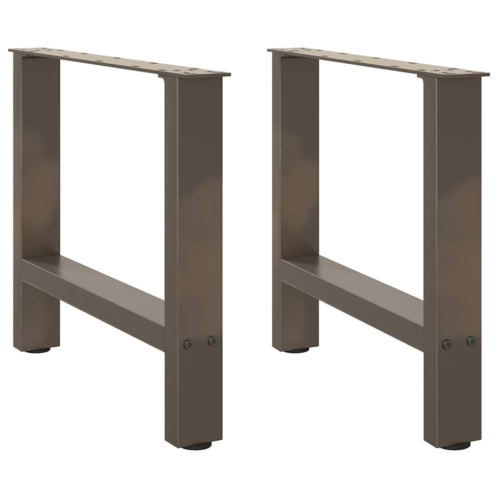 Salontafelpoten 2 st 60x(42-43) cm staal naturel is nu te koop bij PeponiXL, paradijselijk wonen!