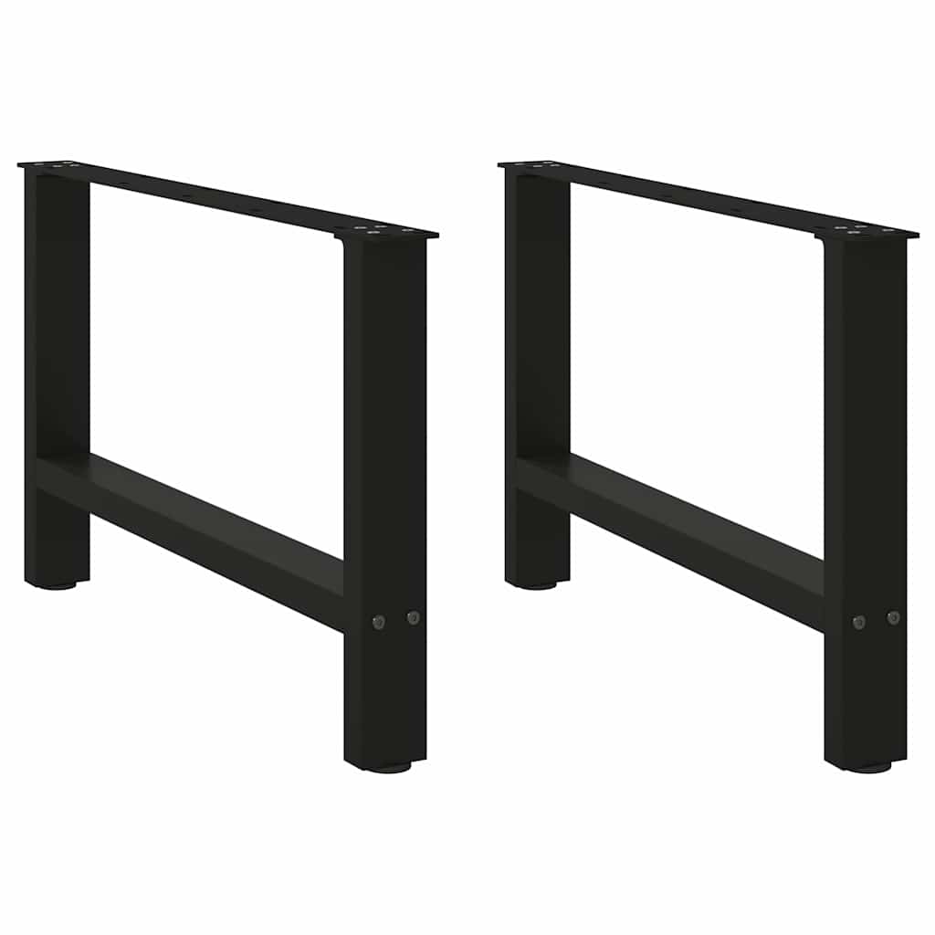 Salontafelpoten 2 st 70x(42-43) cm staal zwart is nu te koop bij PeponiXL, paradijselijk wonen!