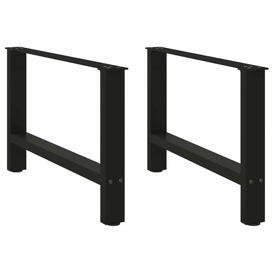Salontafelpoten 2 st 70x(42-43) cm staal zwart is nu te koop bij PeponiXL, paradijselijk wonen!
