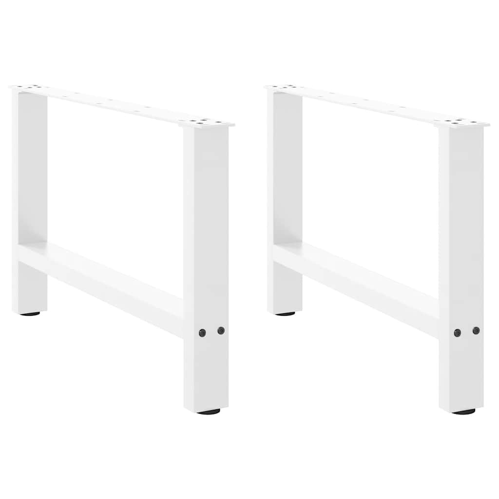 Salontafelpoten 2 st 70x(42-43) cm staal wit is nu te koop bij PeponiXL, paradijselijk wonen!