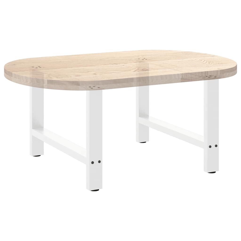 Salontafelpoten 2 st 70x(42-43) cm staal wit is nu te koop bij PeponiXL, paradijselijk wonen!