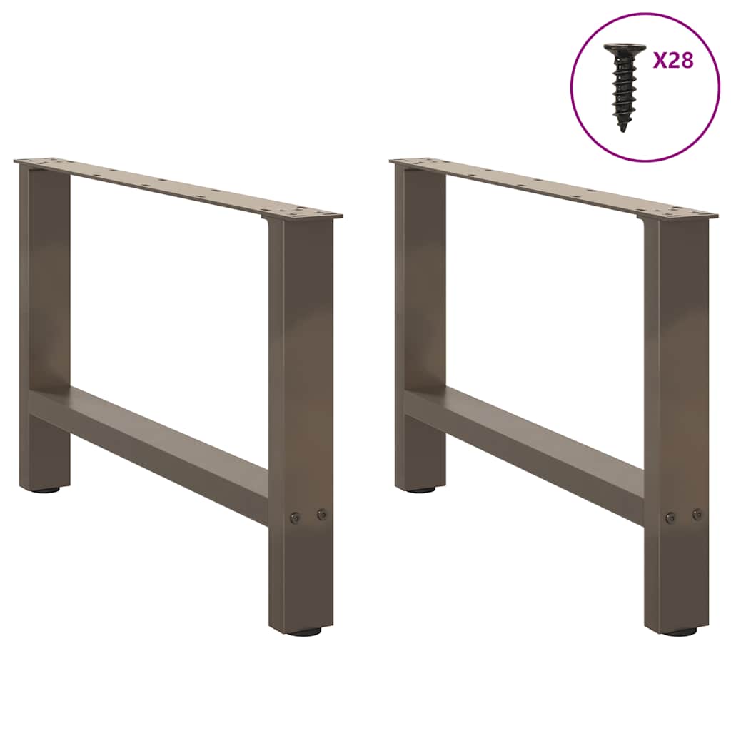 Salontafelpoten 2 st 70x(42-43) cm staal naturel is nu te koop bij PeponiXL, paradijselijk wonen!