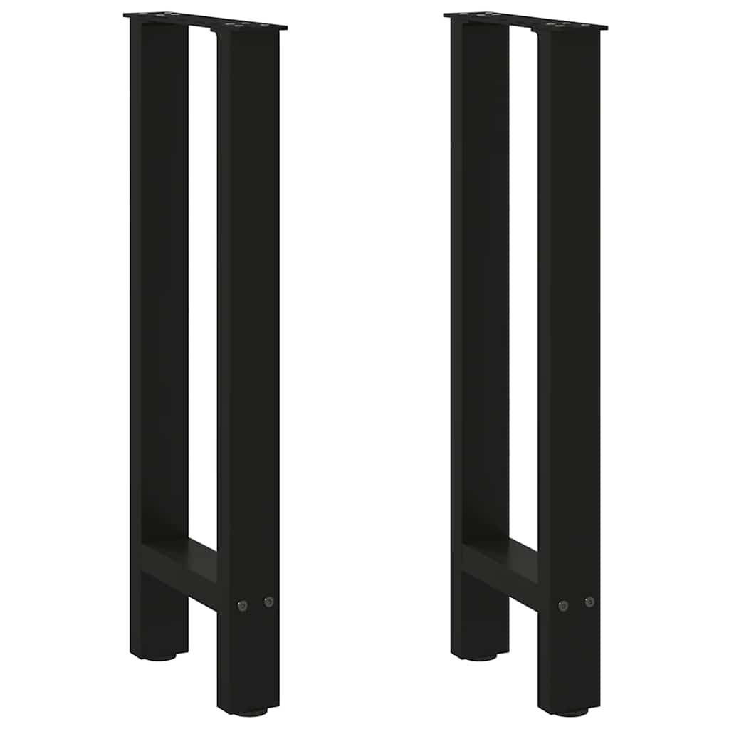 Console tafelpoten 2 st 28x(72-73) cm staal zwart is nu te koop bij PeponiXL, paradijselijk wonen!