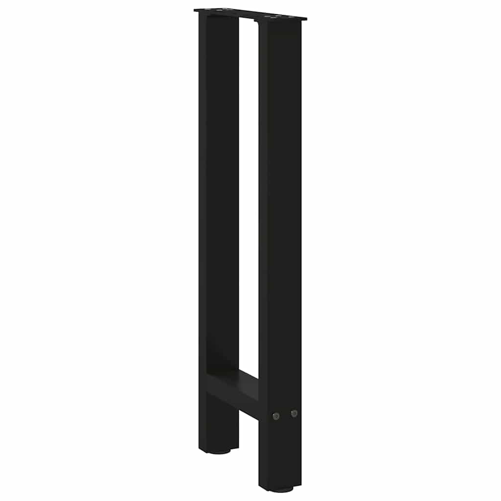 Console tafelpoten 2 st 28x(72-73) cm staal zwart is nu te koop bij PeponiXL, paradijselijk wonen!