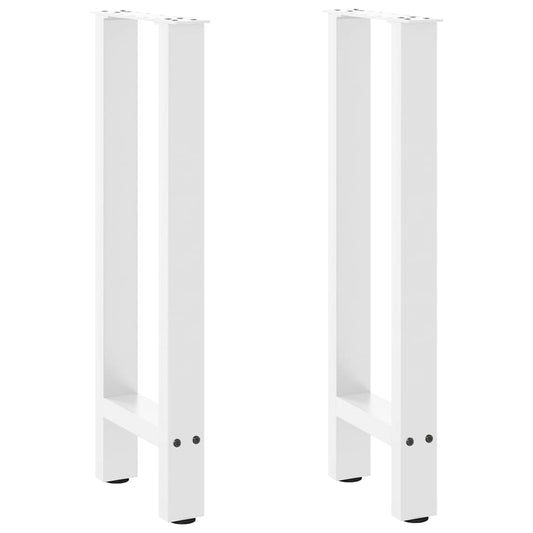 Console tafelpoten 2 st 28x(72-73) cm staal wit is nu te koop bij PeponiXL, paradijselijk wonen!