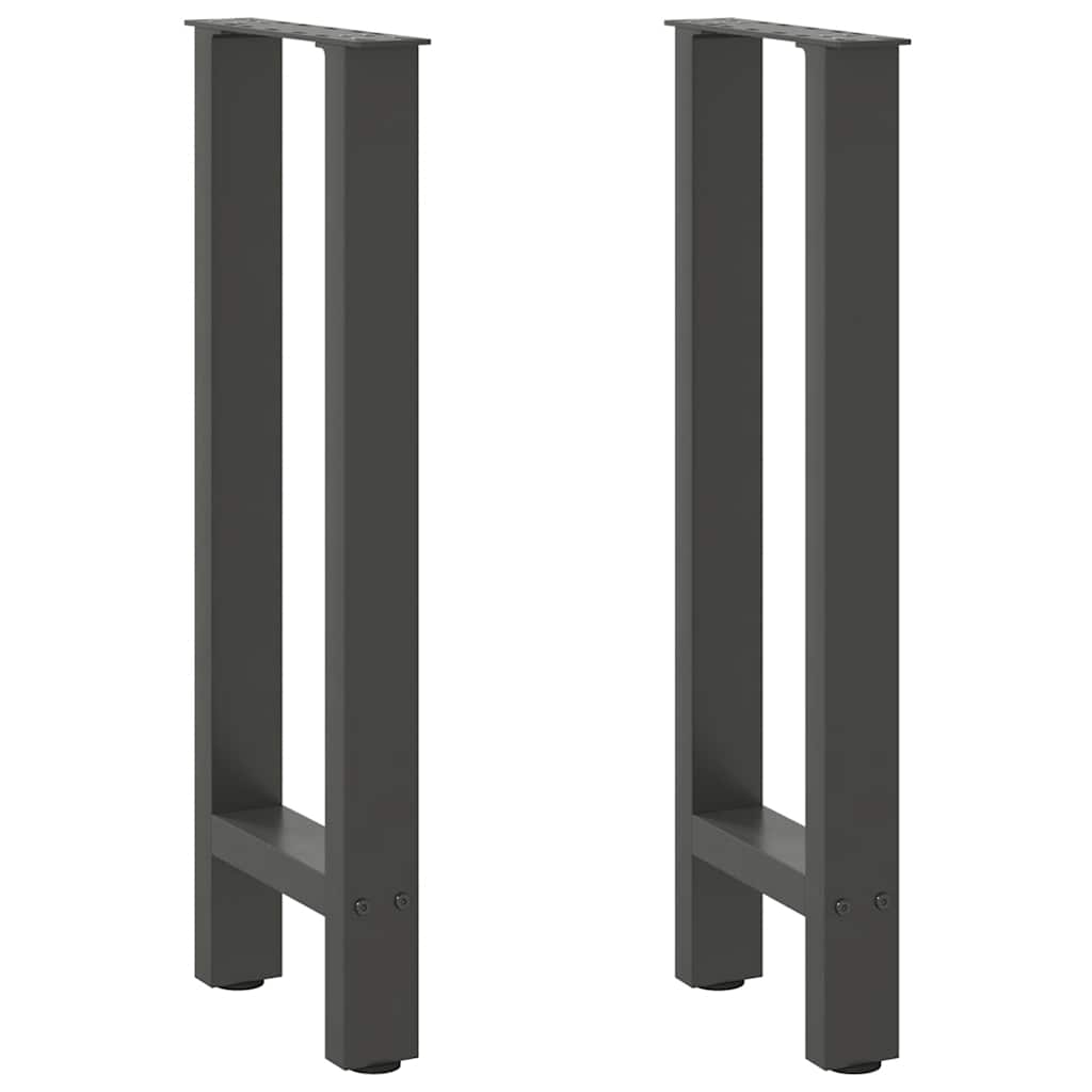 Console tafelpoten 2 st 28x(72-73) cm staal antraciet is nu te koop bij PeponiXL, paradijselijk wonen!